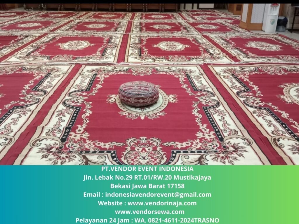 Sewa Karpet Permadani Merah Untuk Event Ramadhan Murah Jakarta