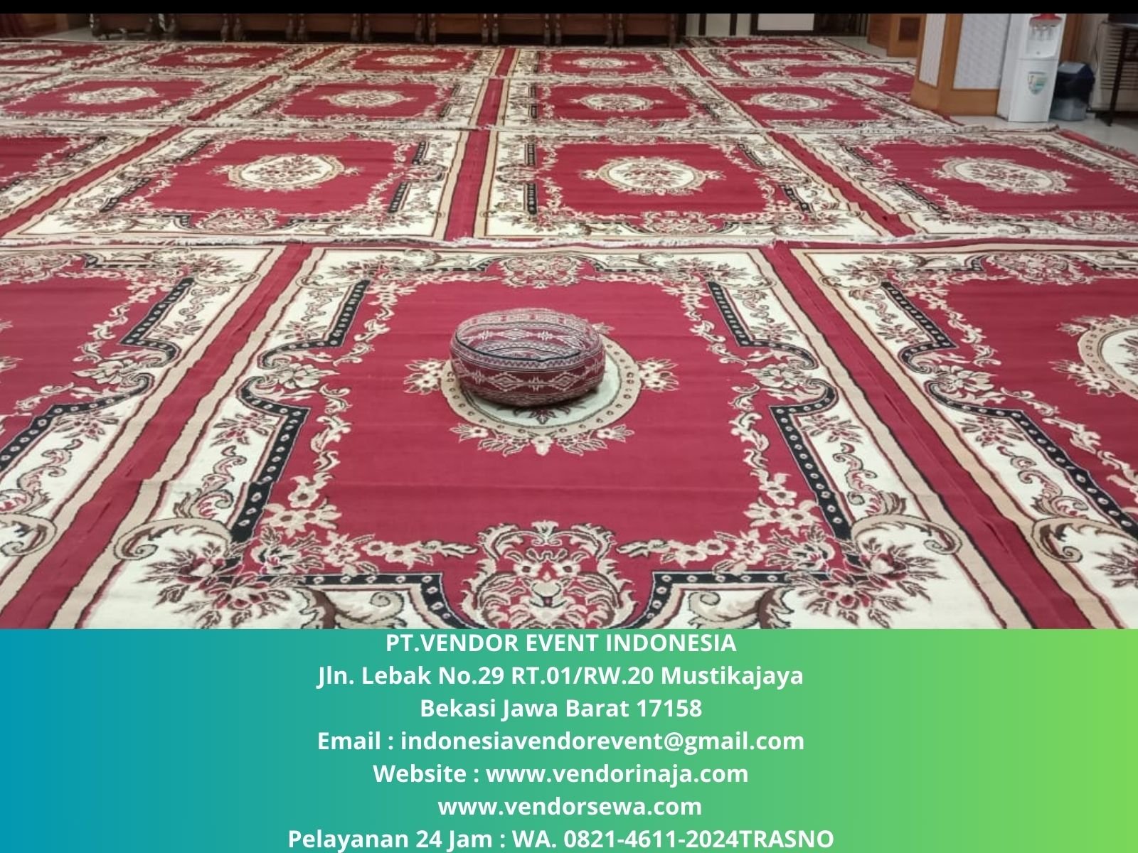 Sewa Karpet Permadani Merah Untuk Event Ramadhan Murah Jakarta