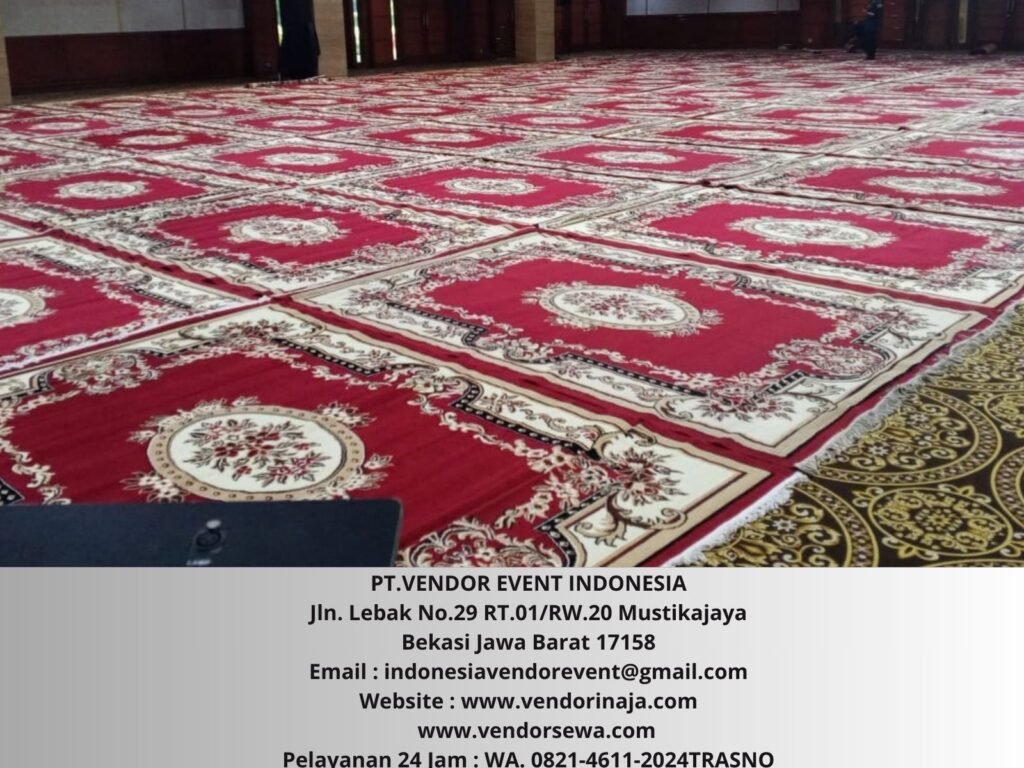 Sewa Karpet Permadani Merah Event Gedung Kementan
