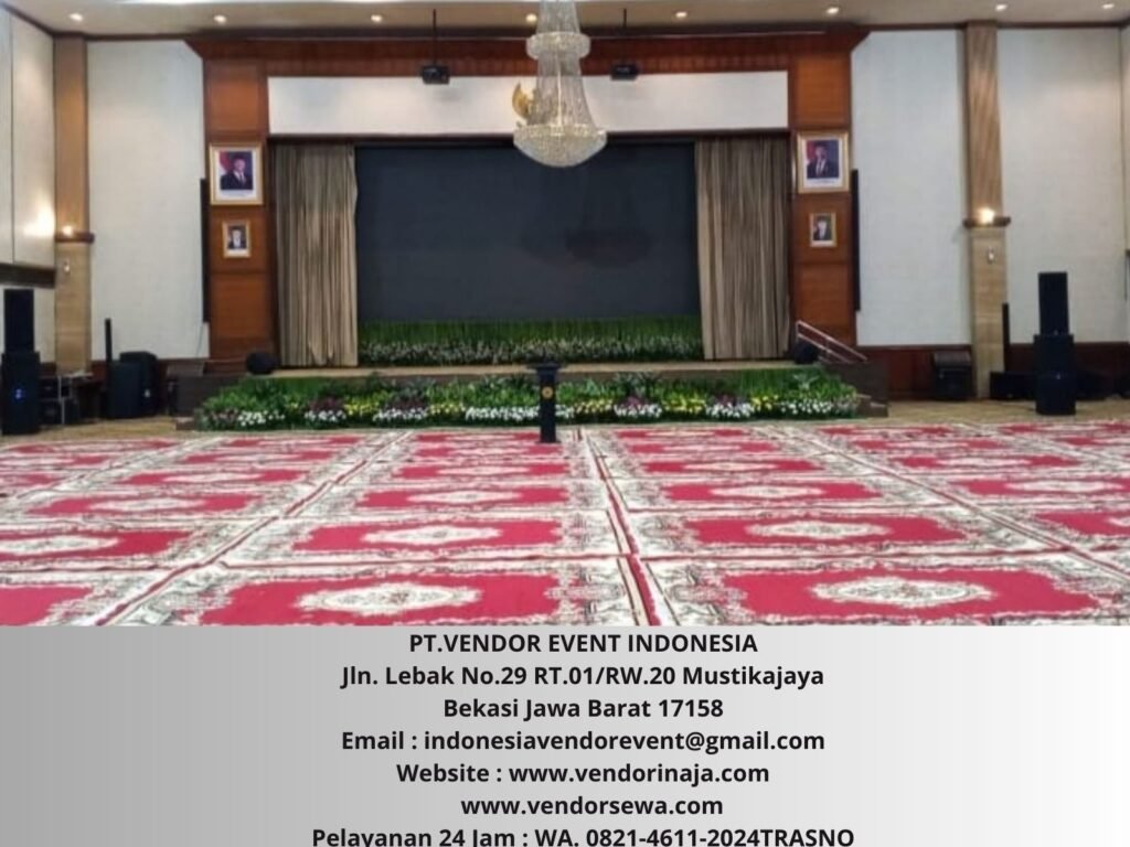 Sewa Karpet Permadani Merah Event Gedung Kementan