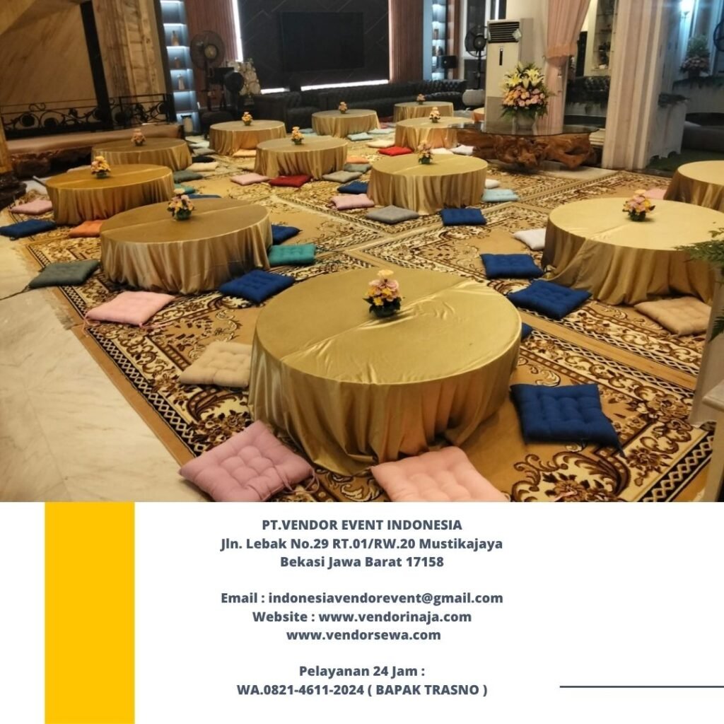 Melayani Sewa Meja Bundar Lesehan Dan Bantal Lesehan Jakarta