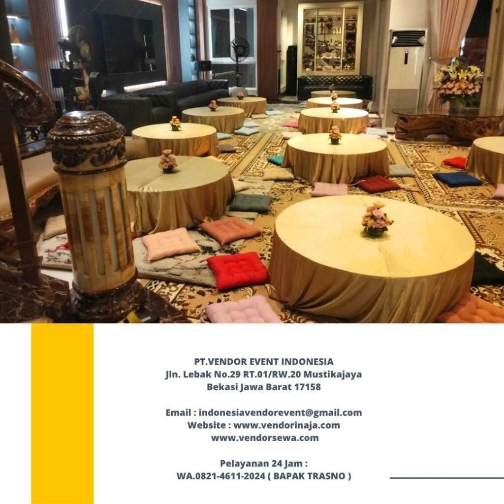 Melayani Sewa Meja Bundar Lesehan Dan Bantal Lesehan Jakarta