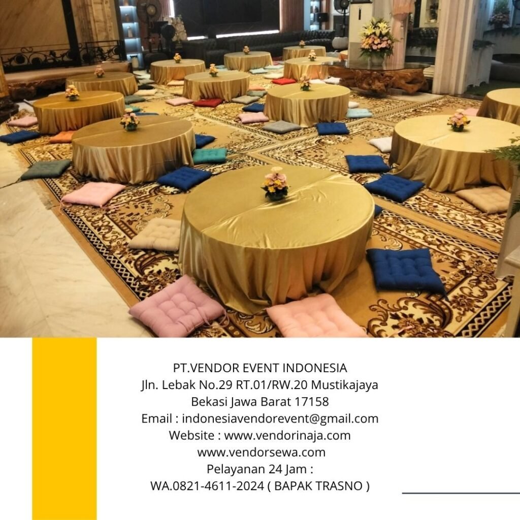 Melayani Sewa Meja Bundar Lesehan Dan Bantal Lesehan Jakarta