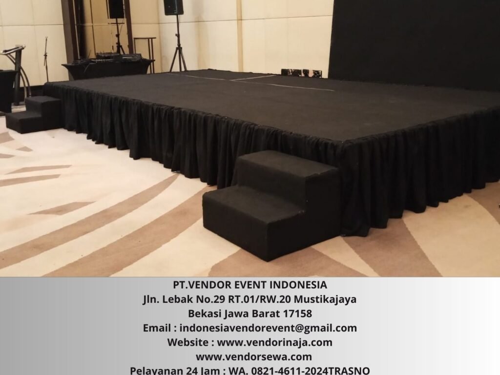 Rental Panggung Hitam Indoor Jakarta