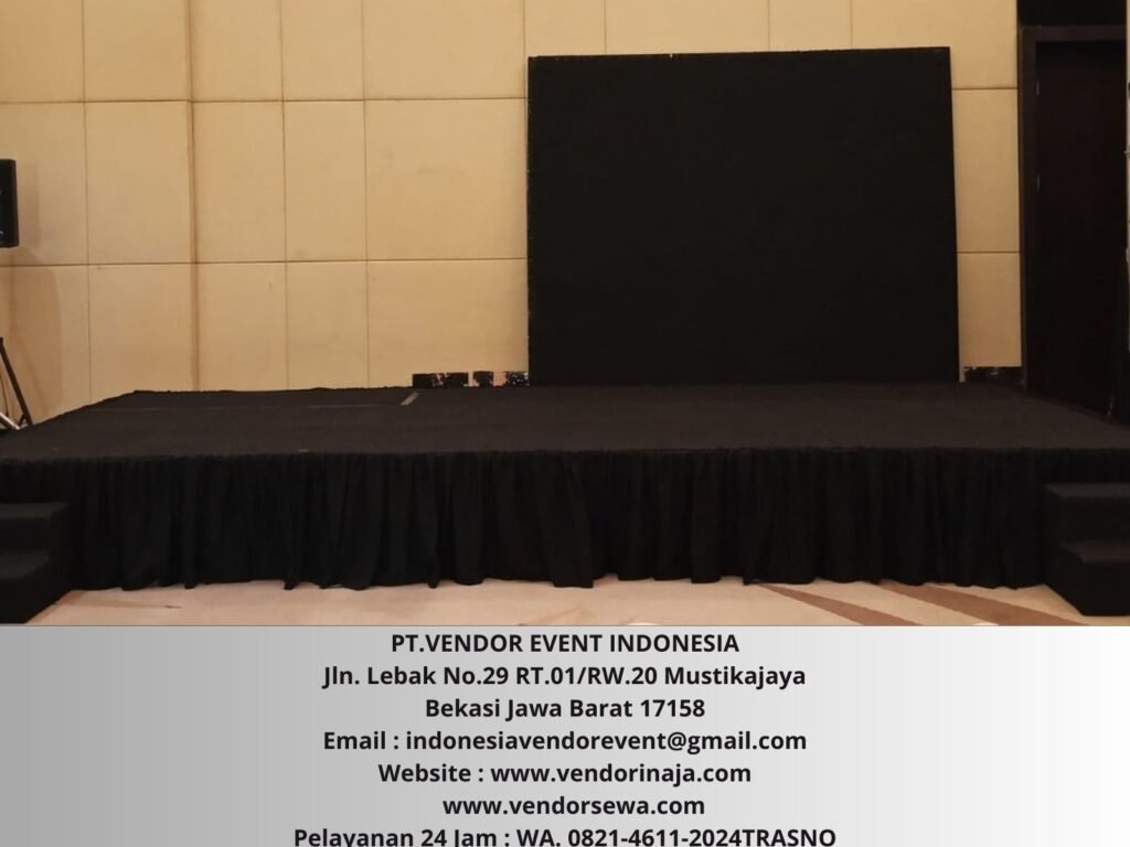 Rental Panggung Hitam Indoor Jakarta