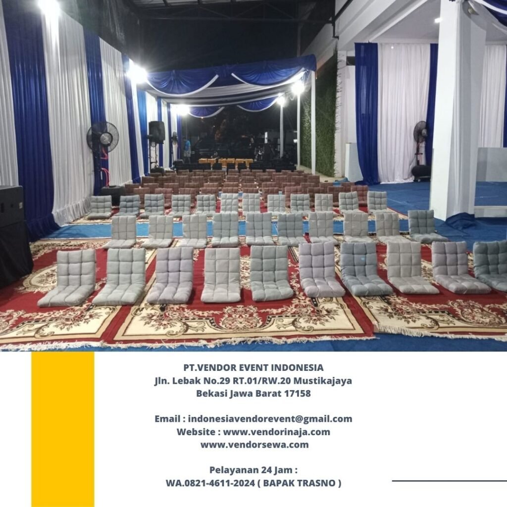 Rental Tenda Serut,Sofa Lesehan,Karpet Permadani Tangerang