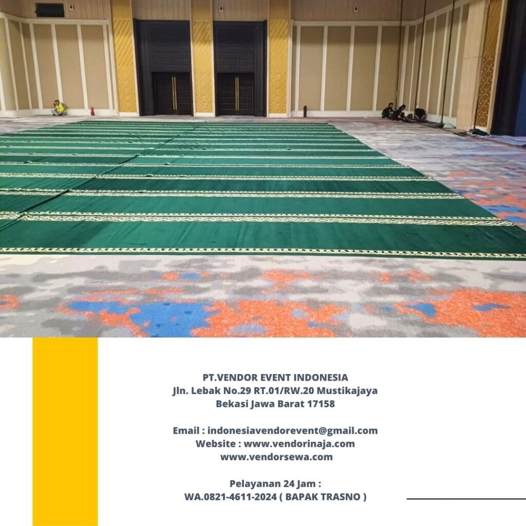 Sewa Karpet Sajadah Panjang Hijau Di jakarta Bekasi