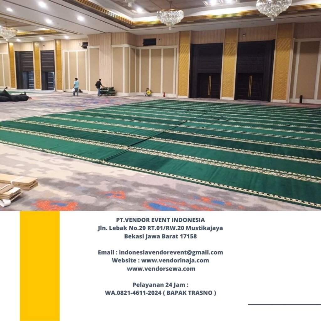 Sewa Karpet Sajadah Panjang Hijau Di jakarta Bekasi