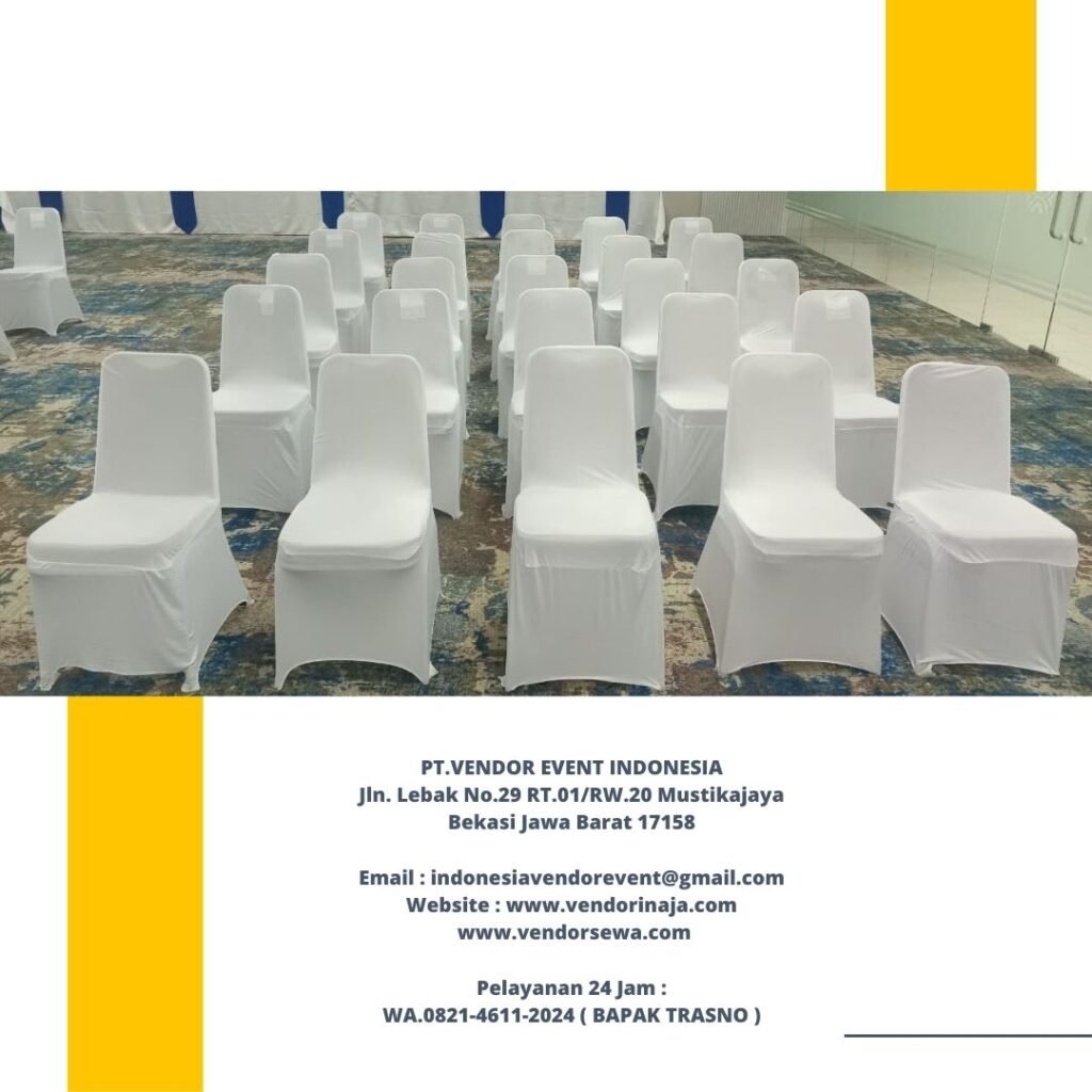 Sewa Kursi Futura Cover Putih Model Ketat Area Jakarta