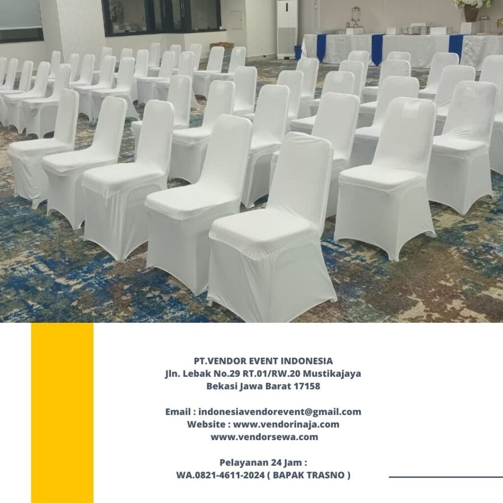 Sewa Kursi Futura Cover Putih Model Ketat Area Jakarta