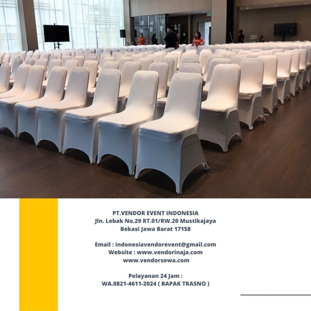 Sewa Kursi Futura Cover Putih Model Ketat Area Jakarta