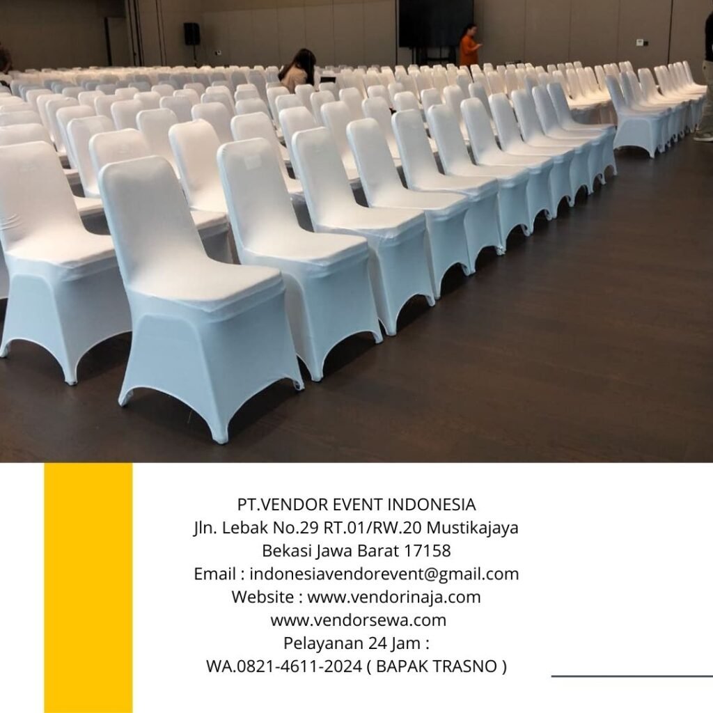Sewa Kursi Futura Cover Putih Model Ketat Area Jakarta