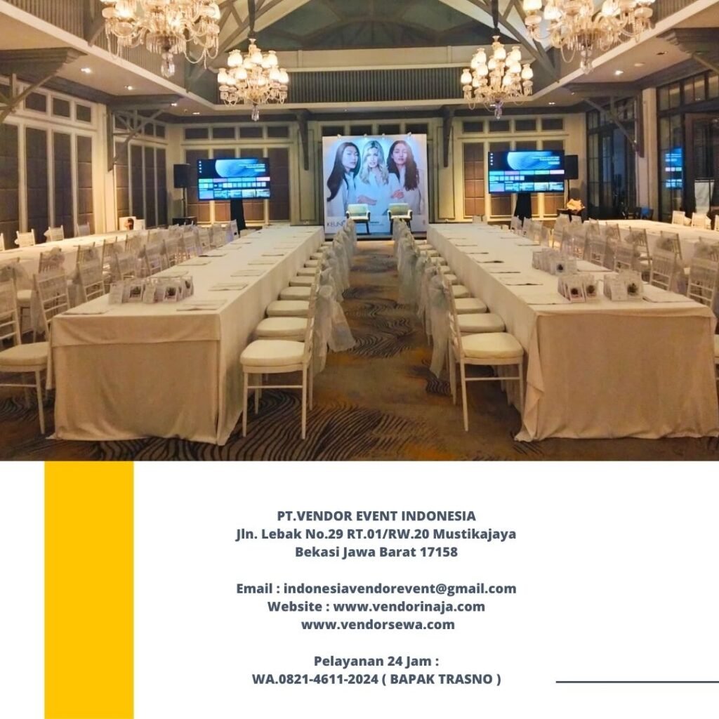 Sewa Kursi Tiffany Putih,Meja Kotak Cover Putih Area Jakarta