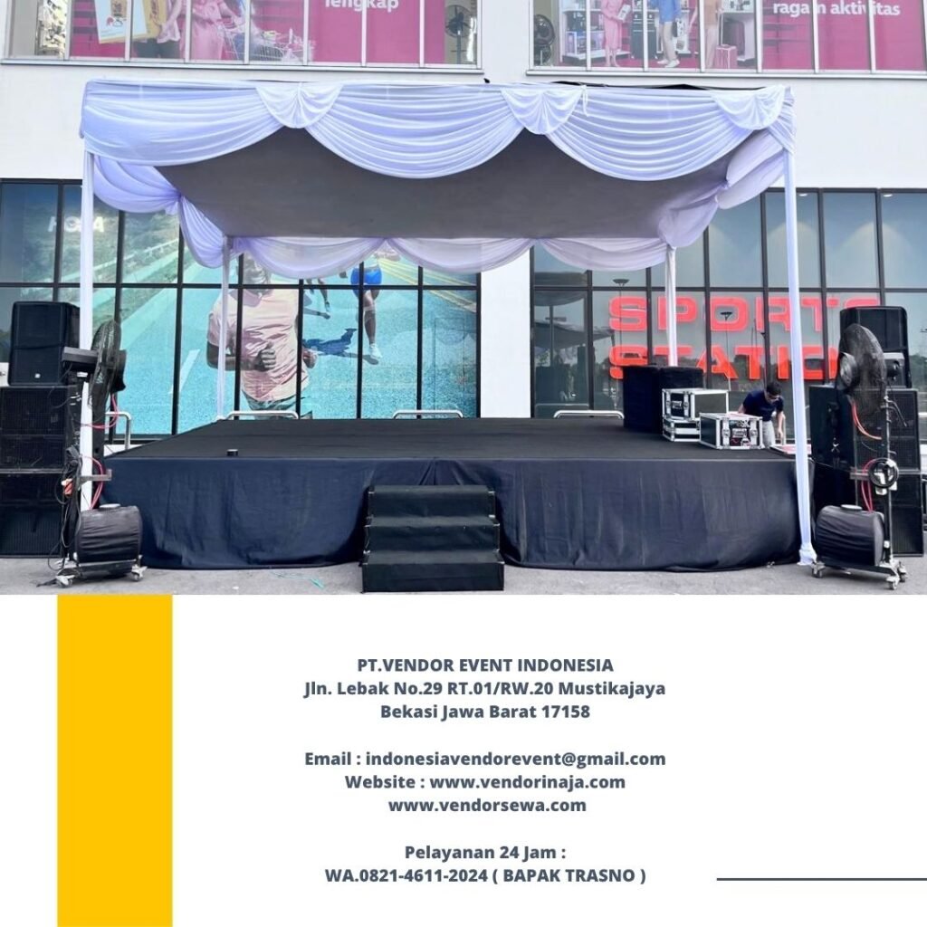 Sewa Tenda Plafon Putih Model Gudang Area Depok