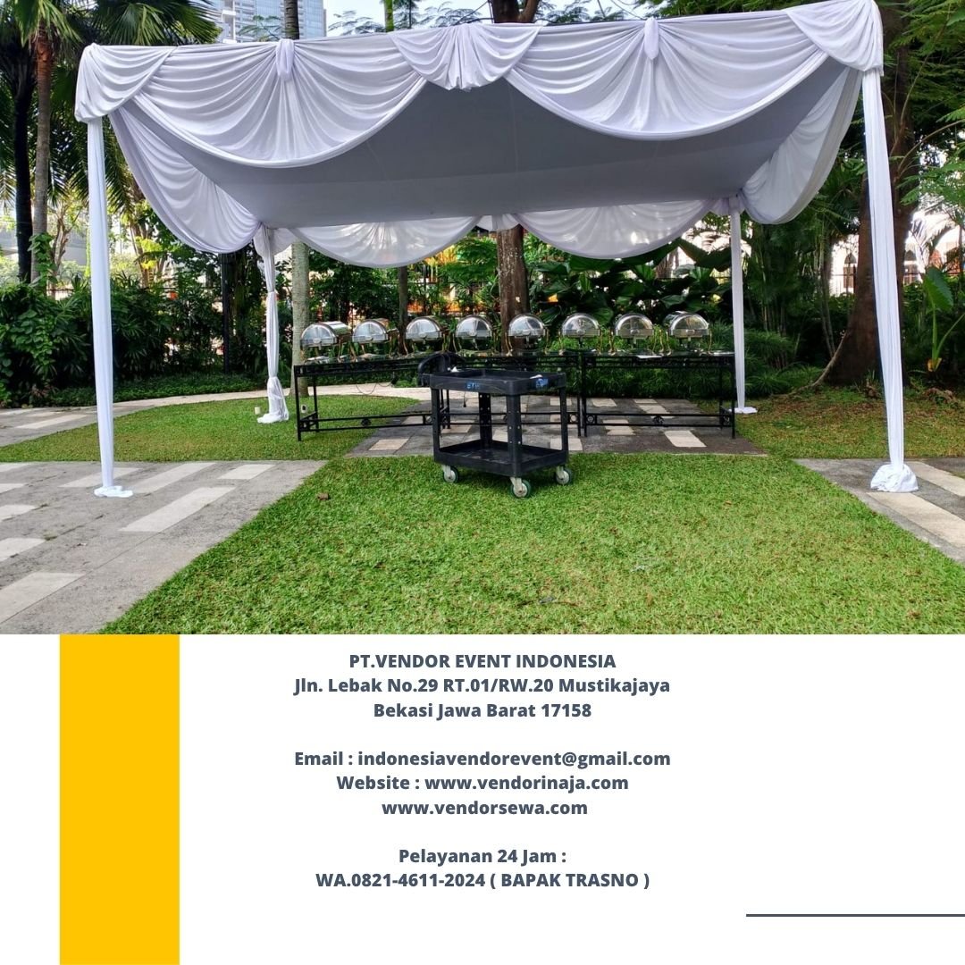 Sewa Tenda Plafon Putih Model Gudang Area Depok