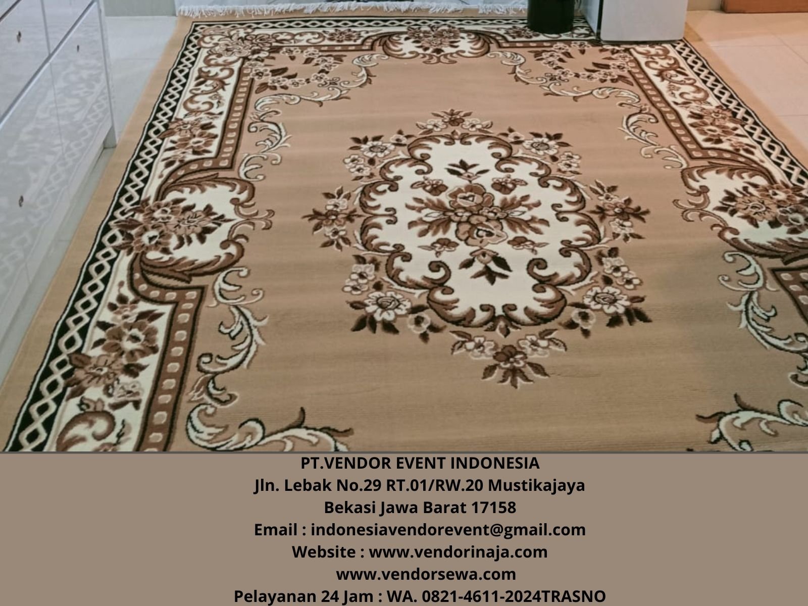 Sewa Karpet Permadani Coklat Untuk Event Ramadhan Area Jakarta