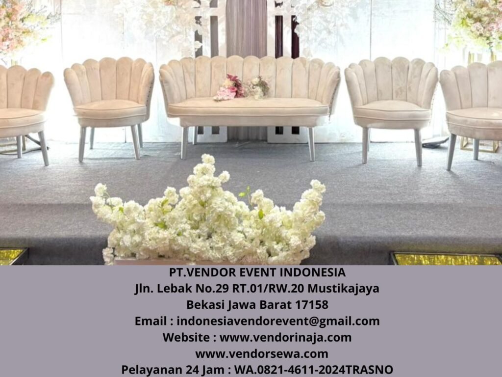 Sewa Kursi Pelaminan Kerang Bersih Siap Kirim Area Jakarta