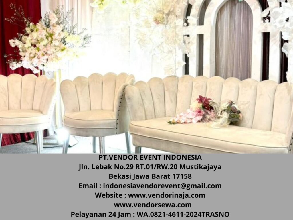 Sewa Kursi Pelaminan Kerang Bersih Siap Kirim Area Jakarta