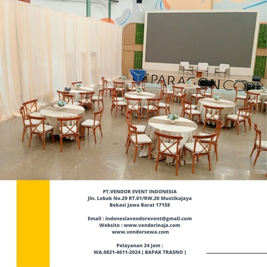 Rental Cross Back Chairs atau Kursi Silang Belakang Jakarta