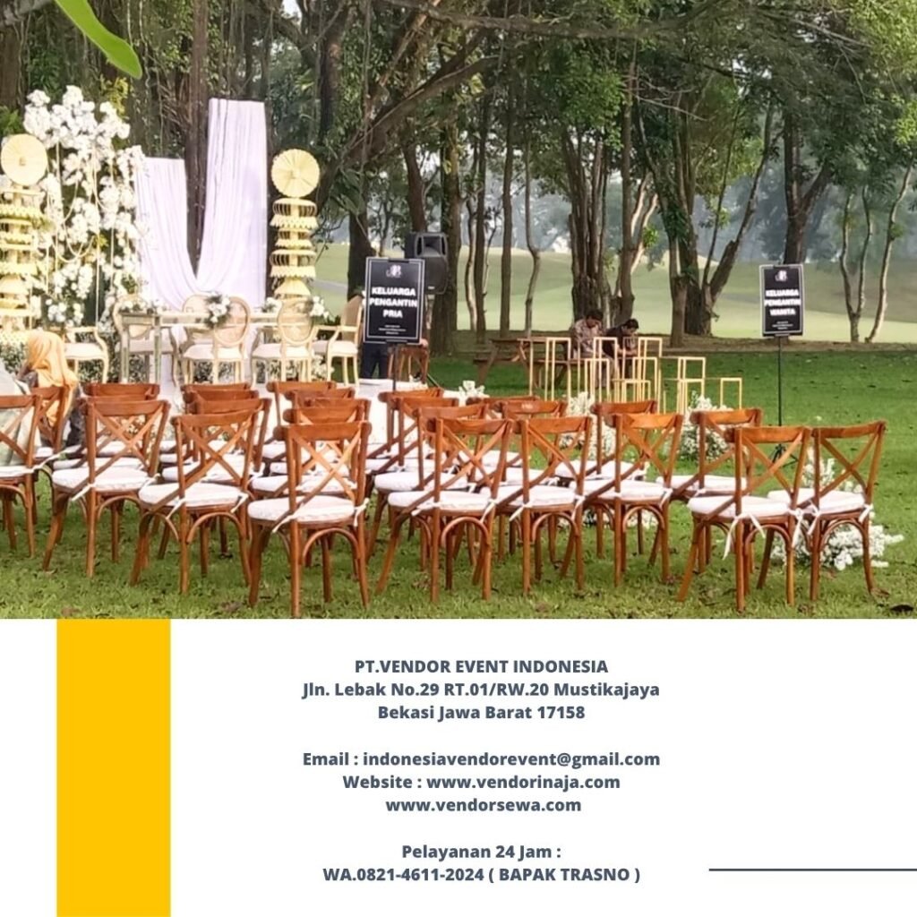 Rental Cross Back Chairs atau Kursi Silang Belakang Jakarta