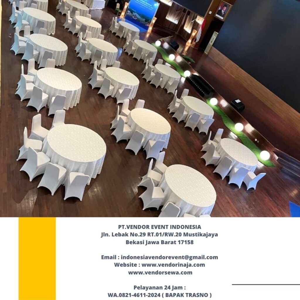 Rental Kursi Dan Round Table Full Cover Area Jakarta