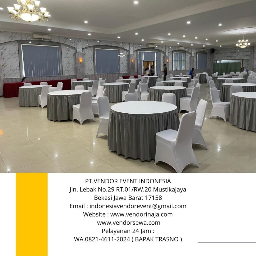 Rental Kursi Dan Round Table Full Cover Area Jakarta