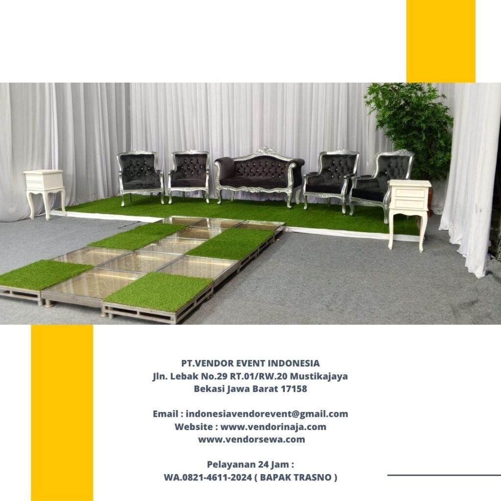 Rental Kursi Pelaminan Silver Abu-abu Di Bekasi