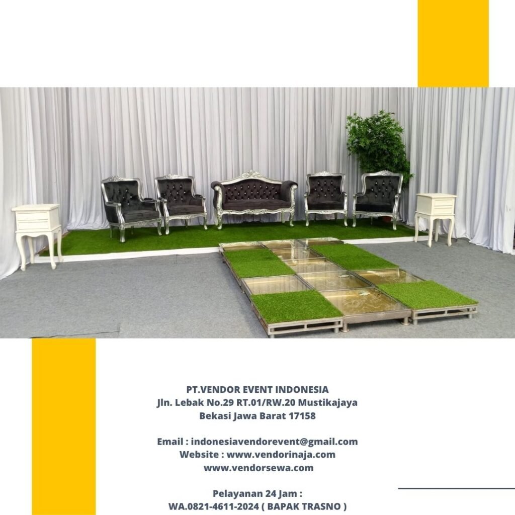 Rental Kursi Pelaminan Silver Abu-abu Di Bekasi