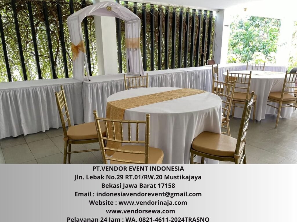 Rental Meja prasmanan,round table,Kursi tiffany Jakarta