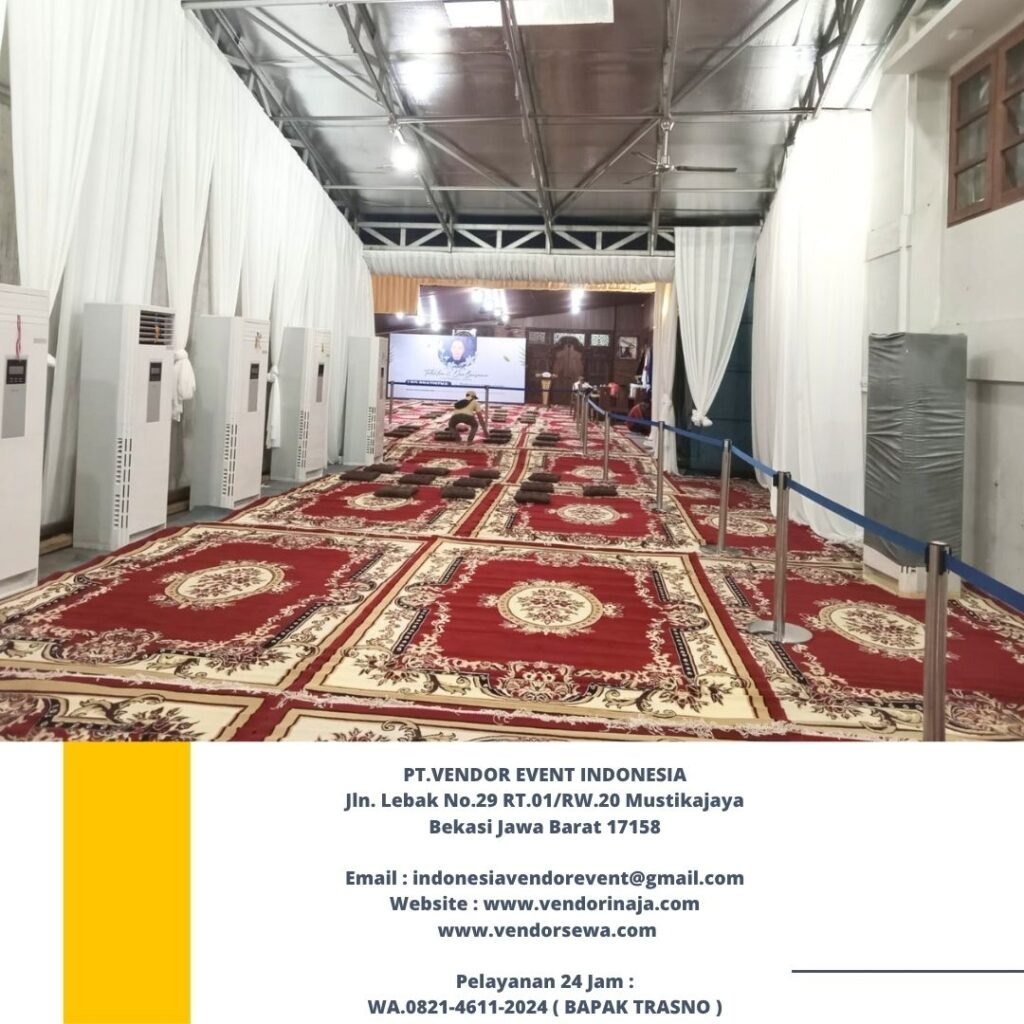 Sewa Karpet Permadani Merah Event Perumahan Cilandak Jaksel
