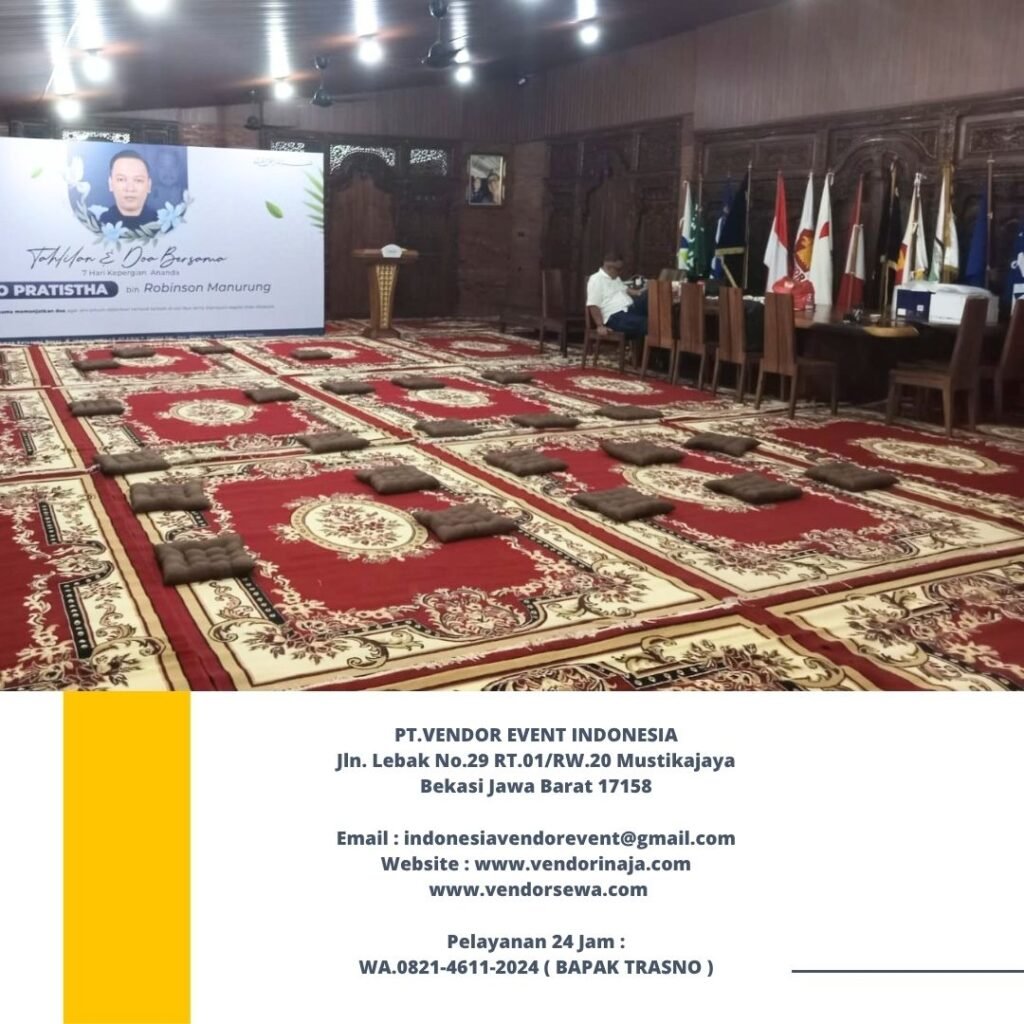 Sewa Karpet Permadani Merah Event Perumahan Cilandak Jaksel