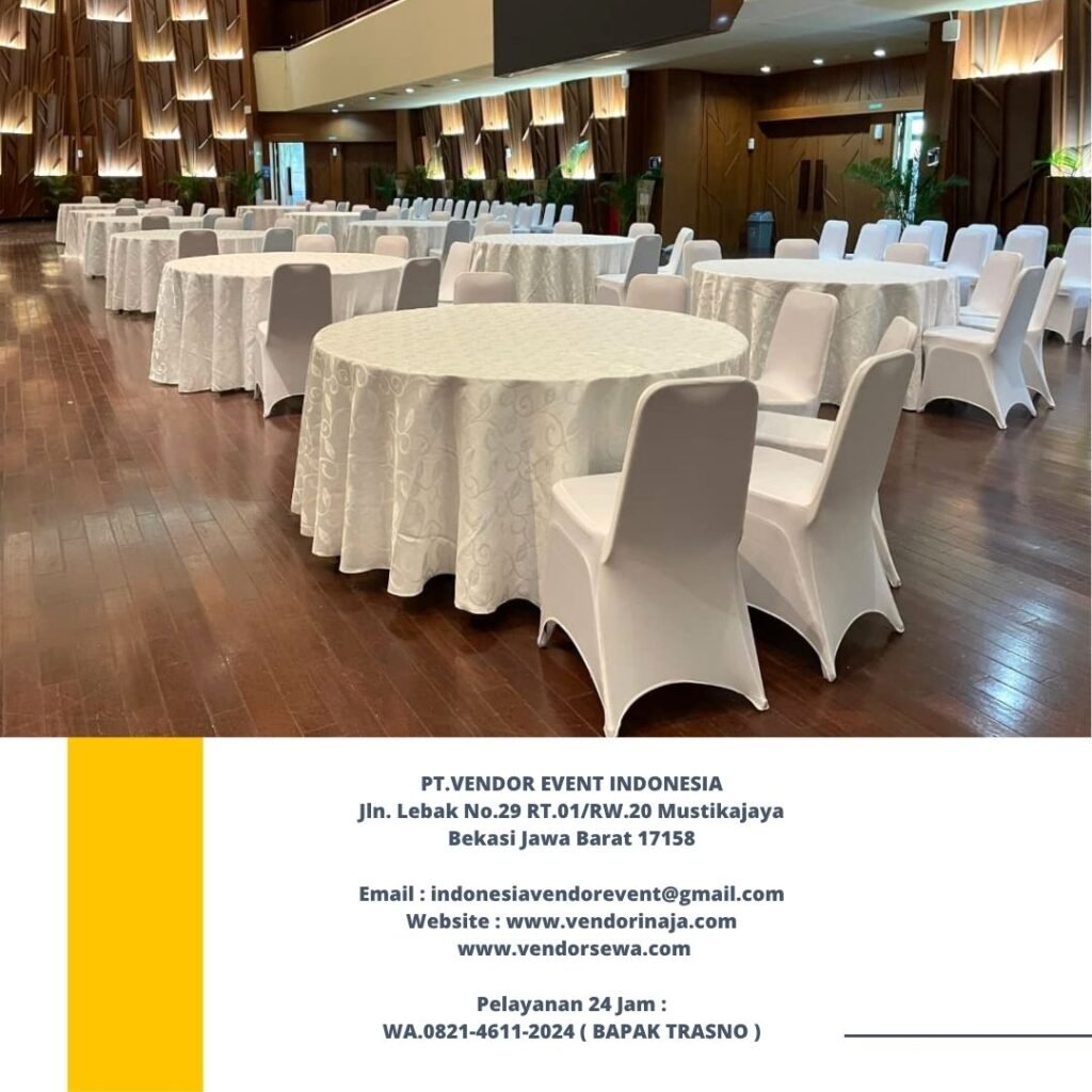 Sewa Misty Cool,Meja Bundar, Kursi Event Bogor