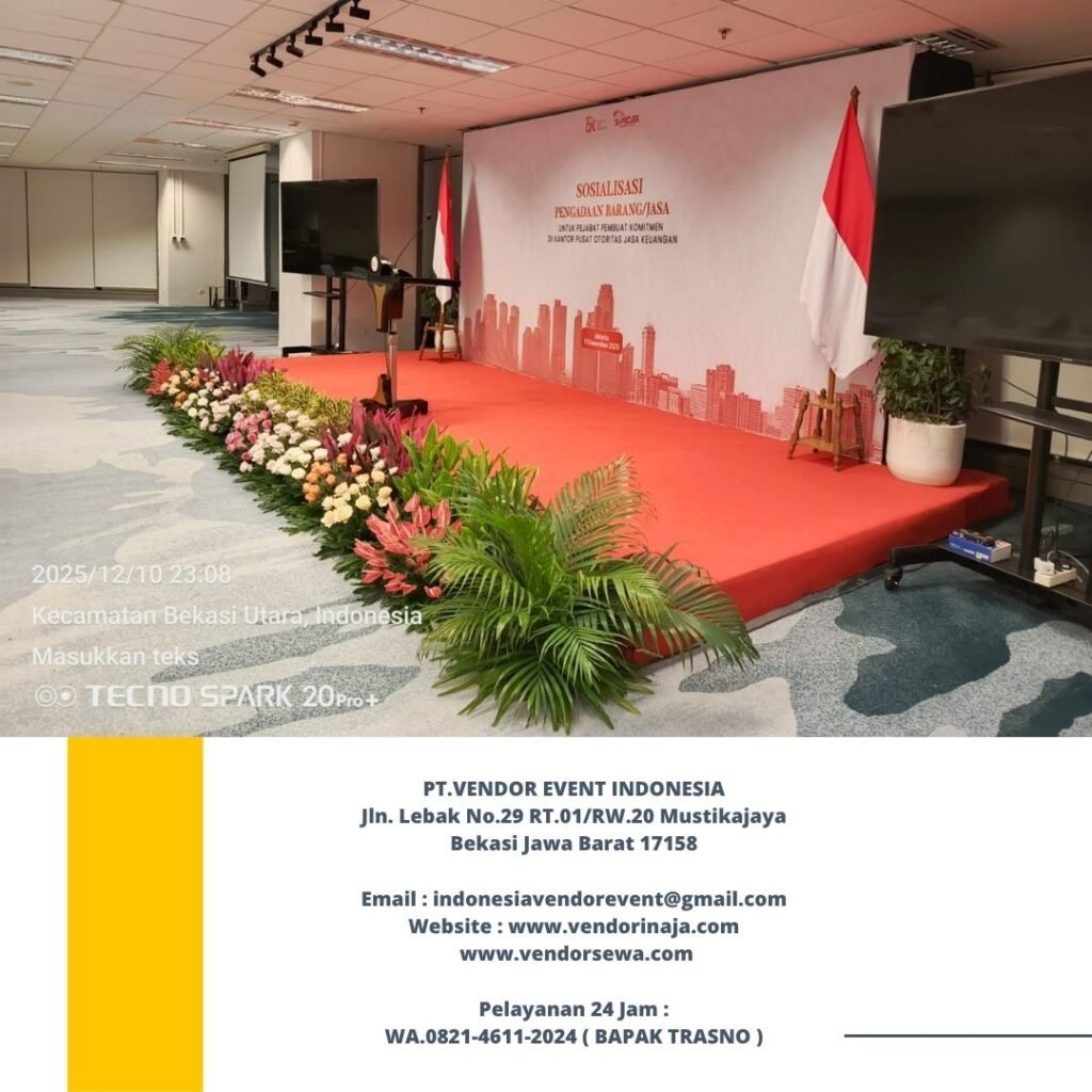 Sewa Panggung, Karpet, Backdrop Dan Mini Garden Area Depok