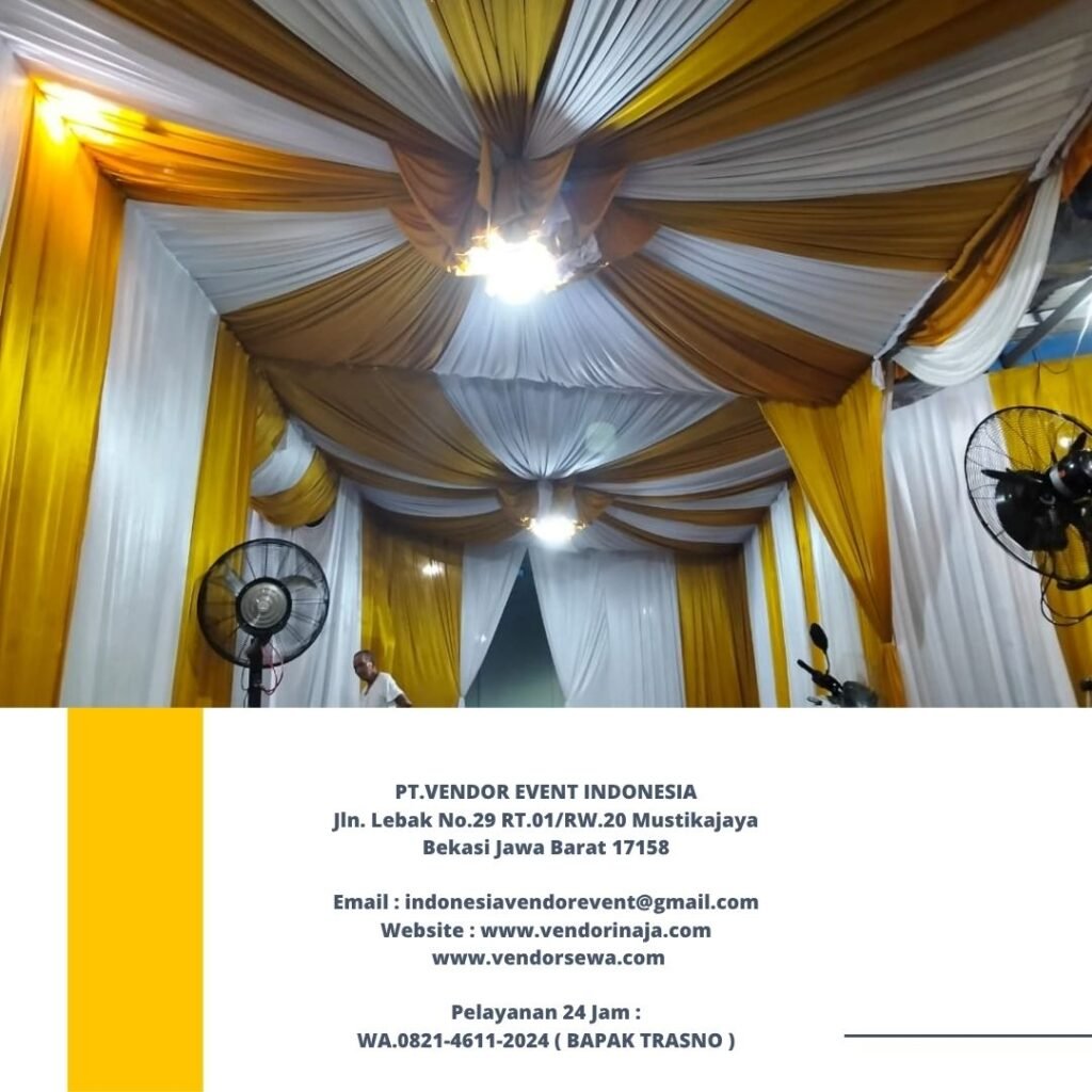 Sewa Tenda Dekorasi Balon Warna Putih Dan Gold Di Bekasi