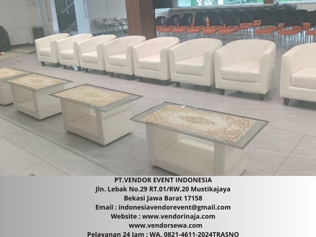Sewa Sofa Oval Putih Area Jakarta Pusat