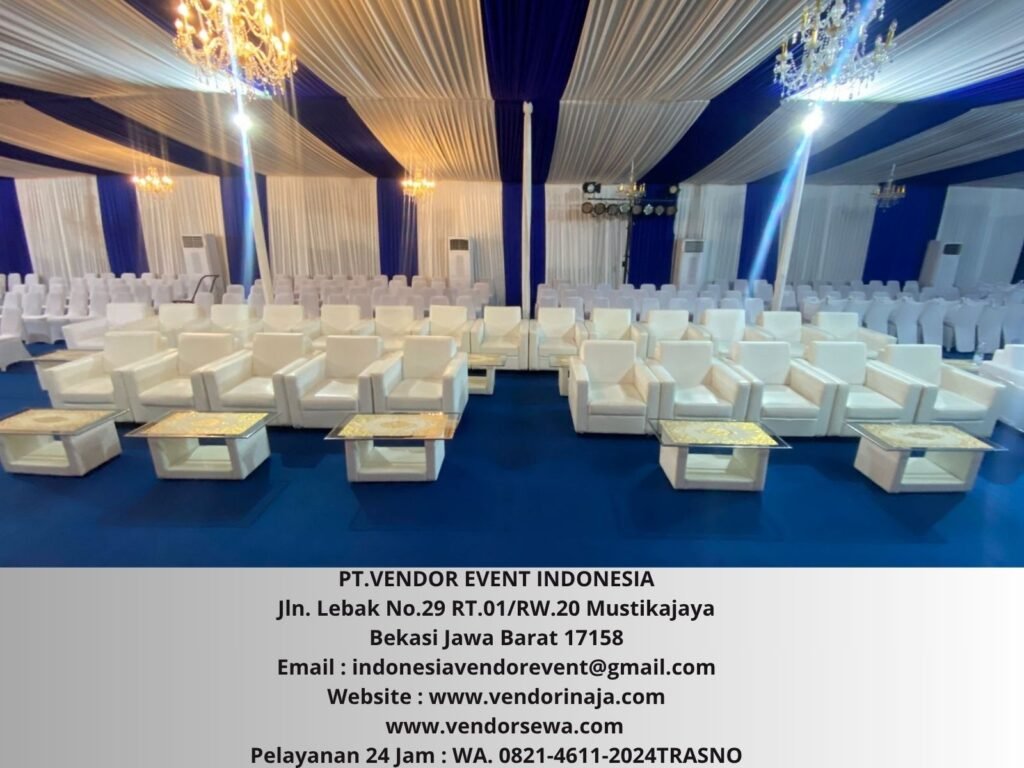 Sewa Sofa Single Dan Meja VIP Event Jamkon Kemayoran