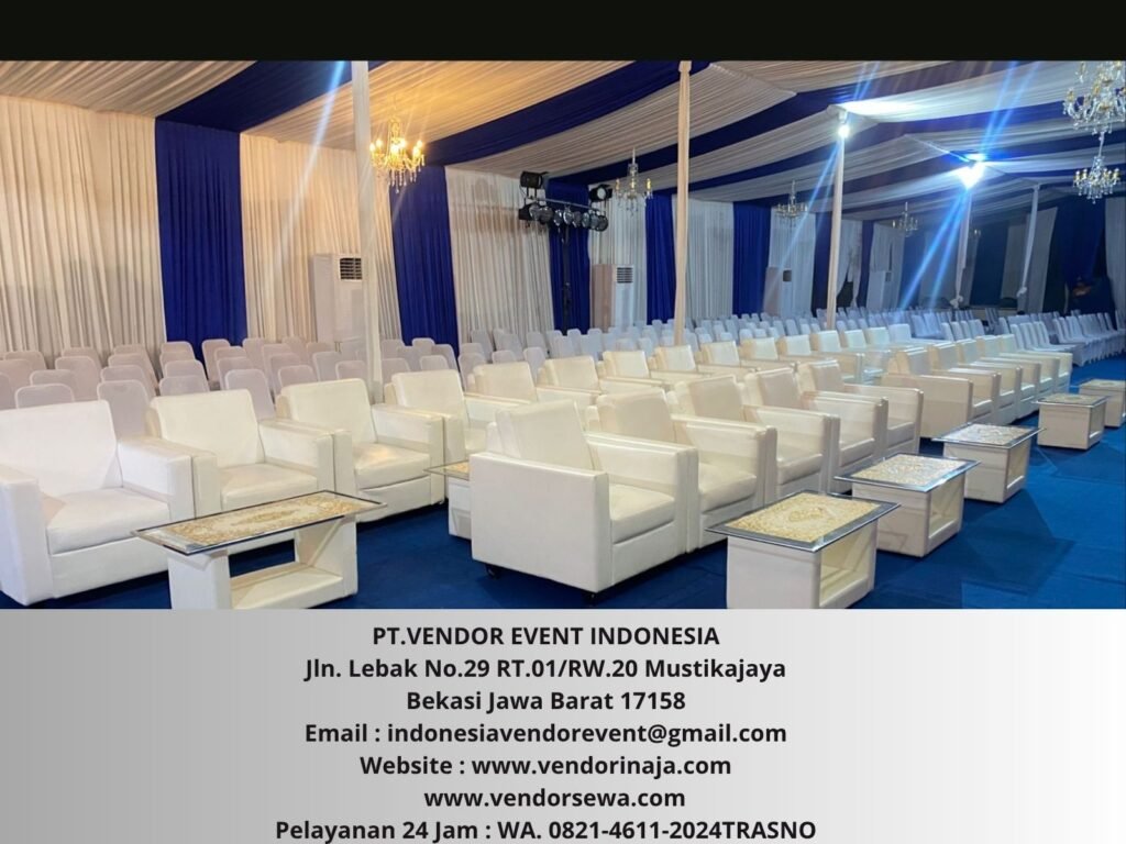 Sewa Sofa Single Dan Meja VIP Event Jamkon Kemayoran
