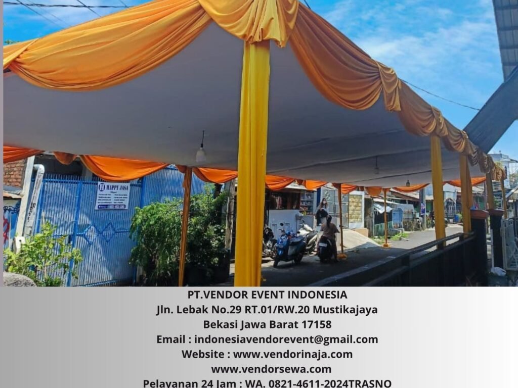 Sewa Tenda Plafon Gold Event Area Cengkareng