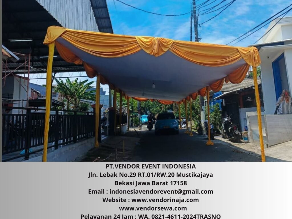 Sewa Tenda Plafon Gold Event Area Cengkareng