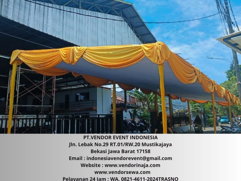 Sewa Tenda Plafon Gold Event Area Cengkareng