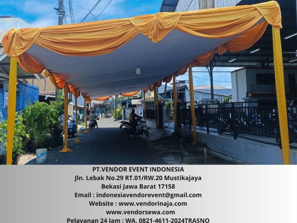 Sewa Tenda Plafon Gold Event Area Cengkareng