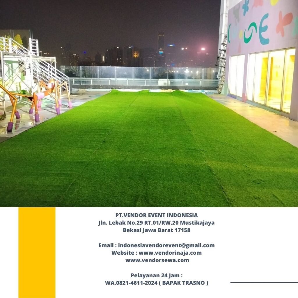 Rental Karpet Rumput Sintetis Hijau Senayan Jakpus
