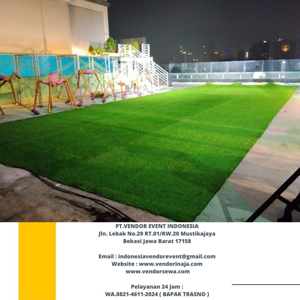 Rental Karpet Rumput Sintetis Hijau Senayan Jakpus