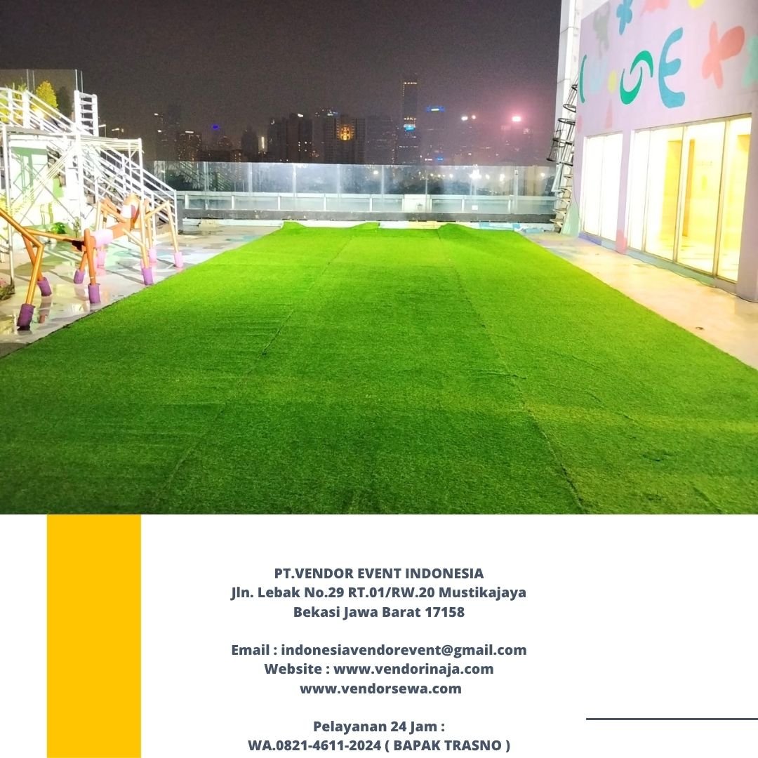 Rental Karpet Rumput Sintetis Hijau Senayan Jakpus