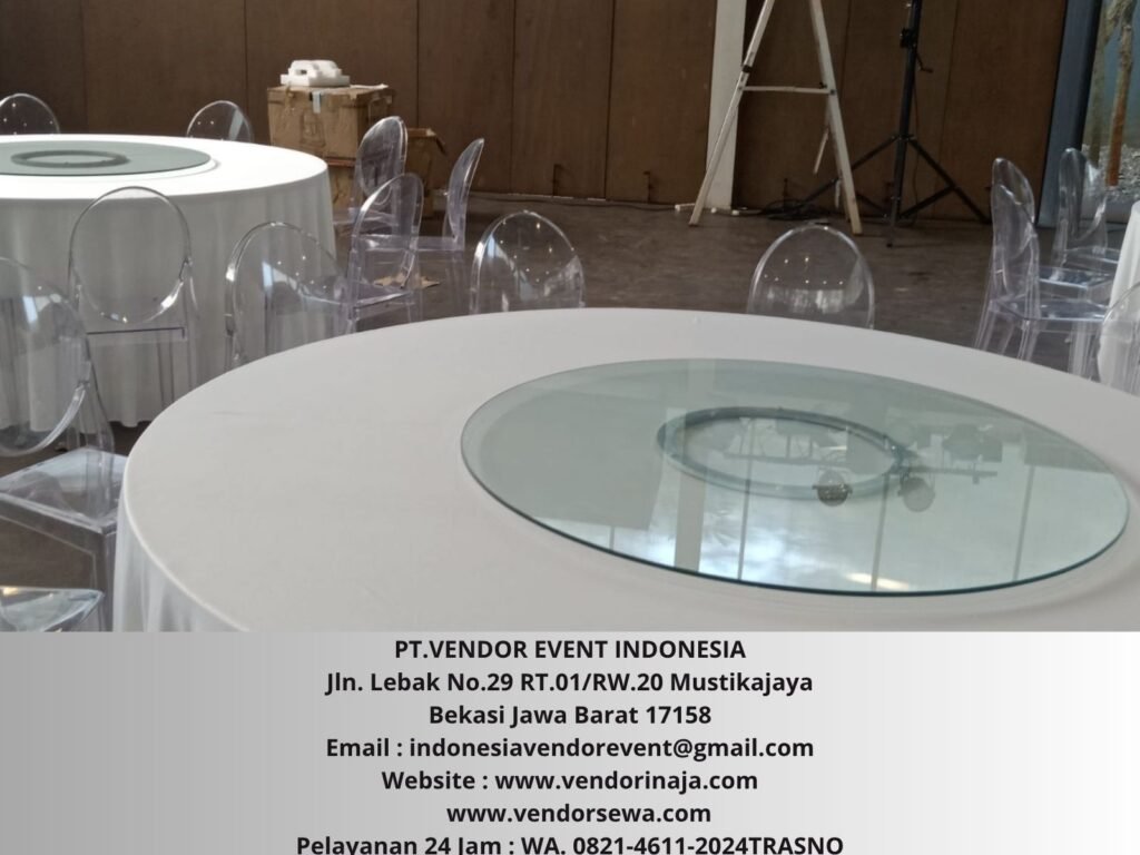 Rental ROUND TABLE Dan LAZY SUZZANE Tangerang