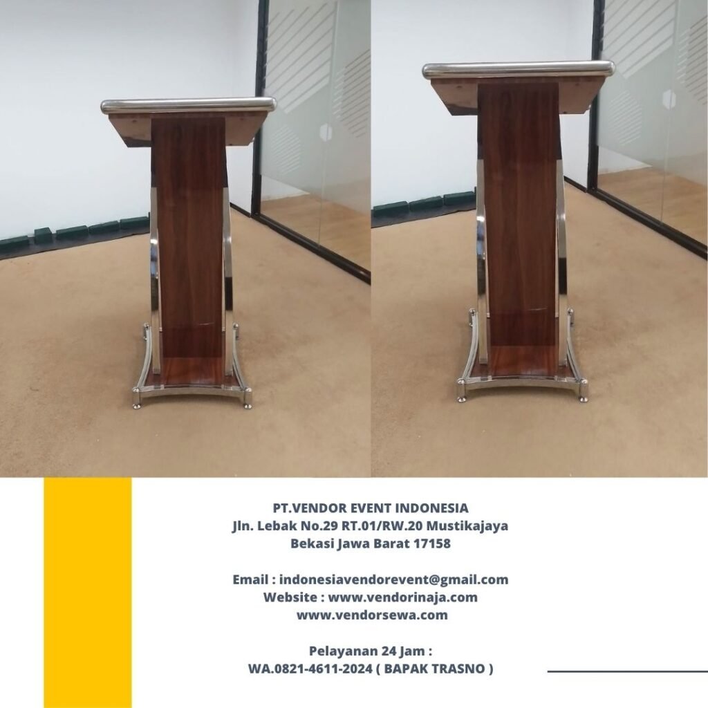 Rental round table,Kursi futura,Podium cokelat Jakarta