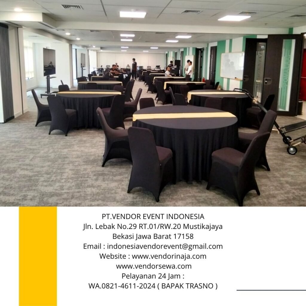 Rental round table,Kursi futura,Podium cokelat Jakarta