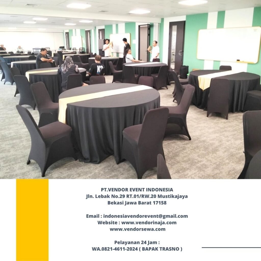 Rental round table,Kursi futura,Podium cokelat Jakarta
