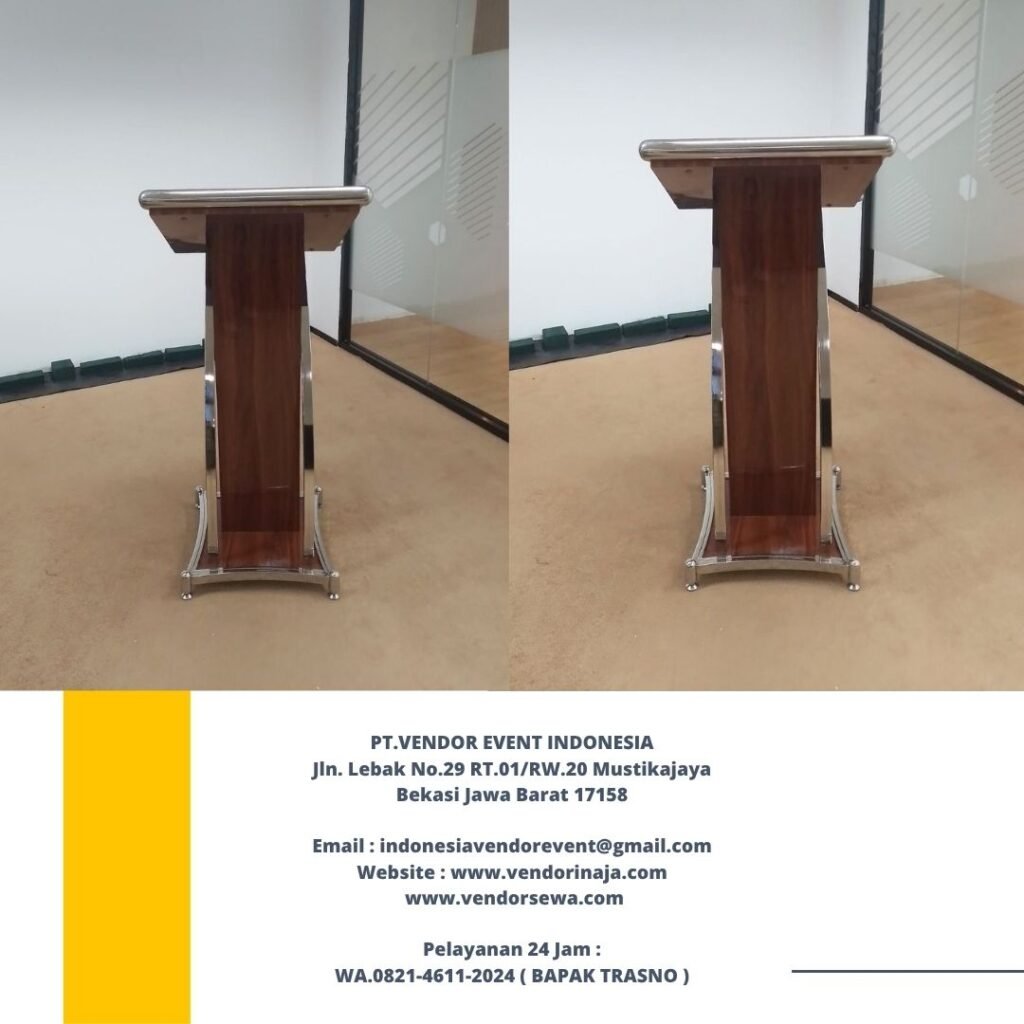 Rental round table,Kursi futura,Podium cokelat Jakarta