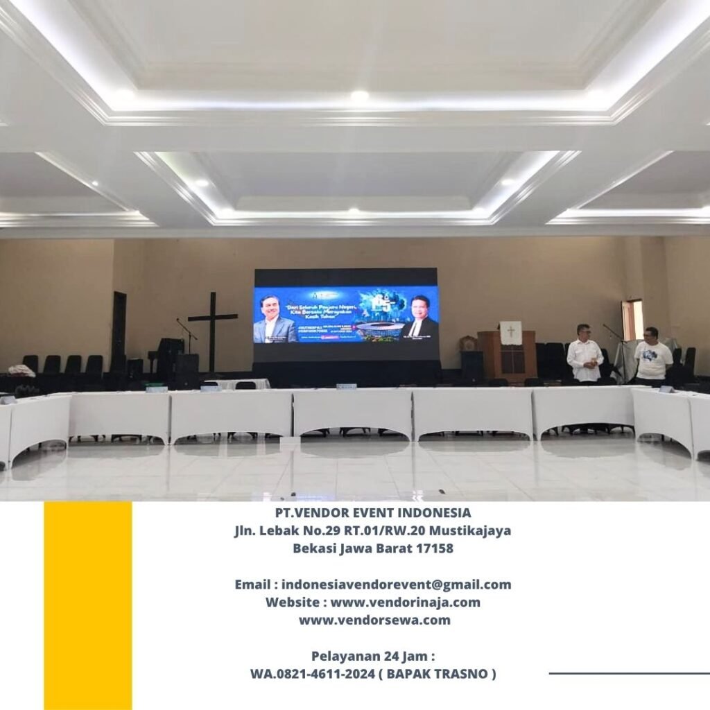 Sewa Meja IBM Dan Kursi Futura Cover Stretch Putih Di Jakarta Selatan